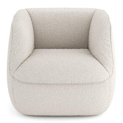 Кресло дизайнерское "Brune" 80х80х70 см. (белый "Букле"). Арт.5000 фото